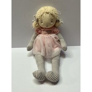 Bunnies By The Bay Pretty Inside Plush Rag Doll Pink Tulle Dress 13 Inch